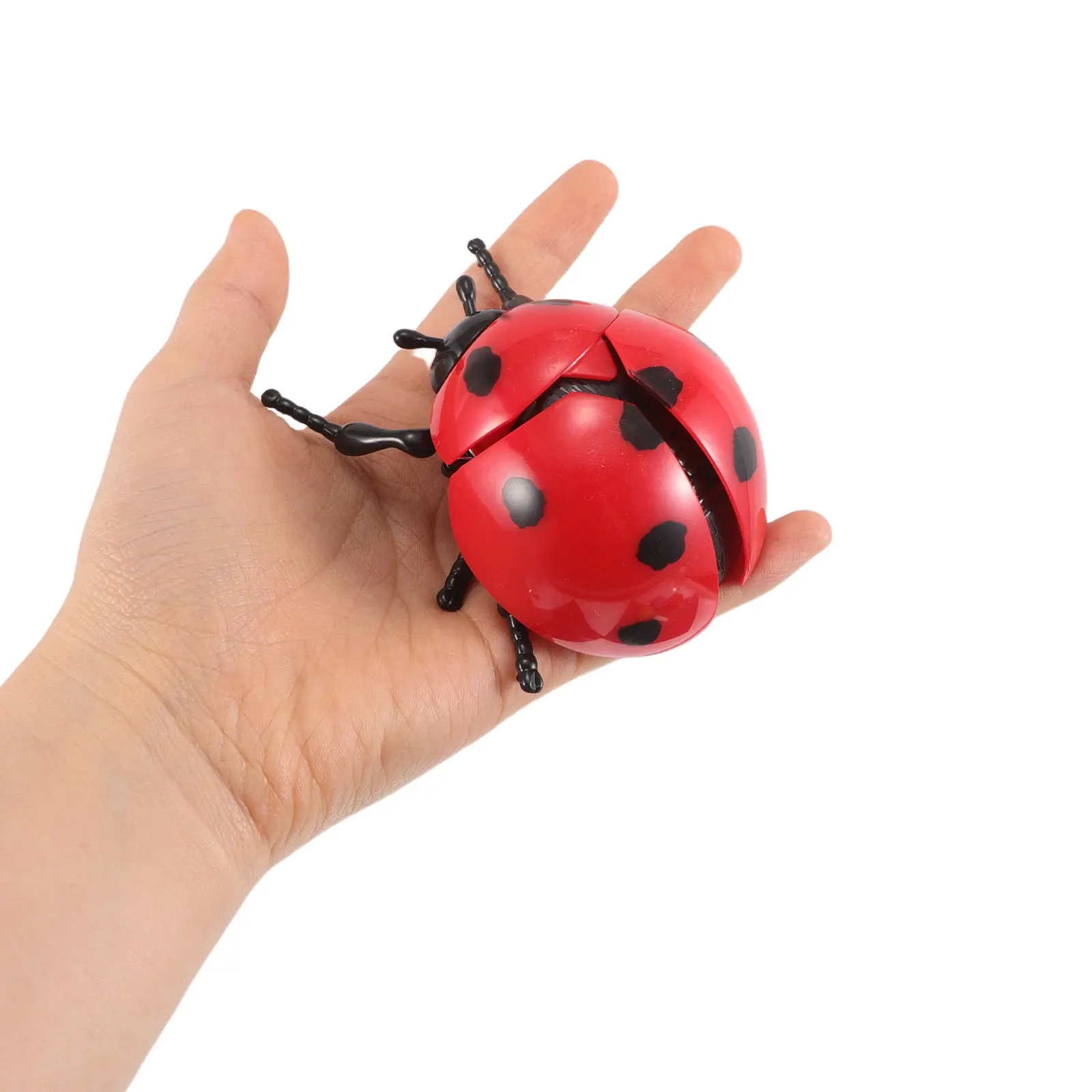 4Pcs Wind Up Mechanical Clockwork Insect Realistic Crawling Ladybug Play for Kids Party Favors Halloween Christmas