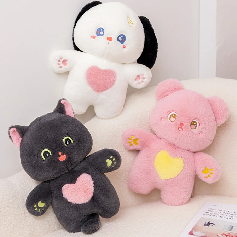 

Kawaii Медведь собака кошка плюшевая игрушка милые мягкие животные Щенок Китти плюшевые куклы мультфильм мягкие детские игрушки для девочек Подарки декор комнаты
