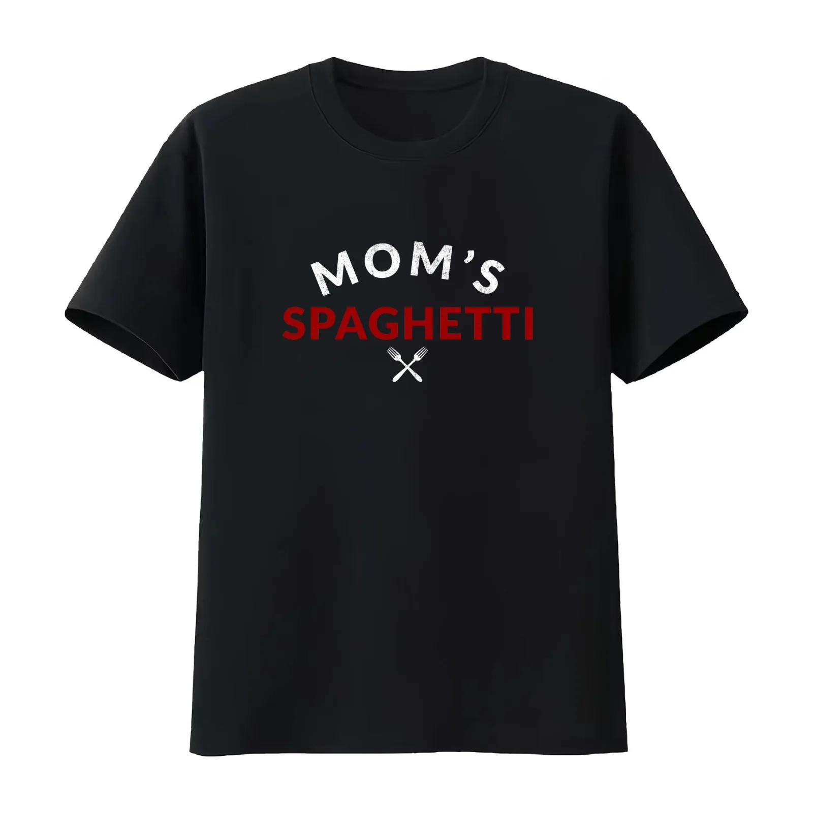 Mom’s Spaghetti T-Shirt Summer Casual Cotton Tee Oversized Streetwear Tops Vintage Graphic Print Loose Fit Short Sleeve