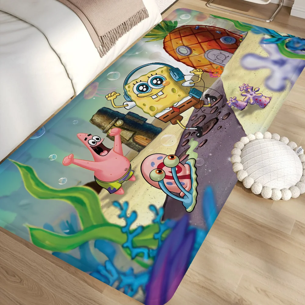 S-Spongebobs Kitchen Mat Cheaper Anti-slip Modern Living Room Balcony Printed Modern Home Decor