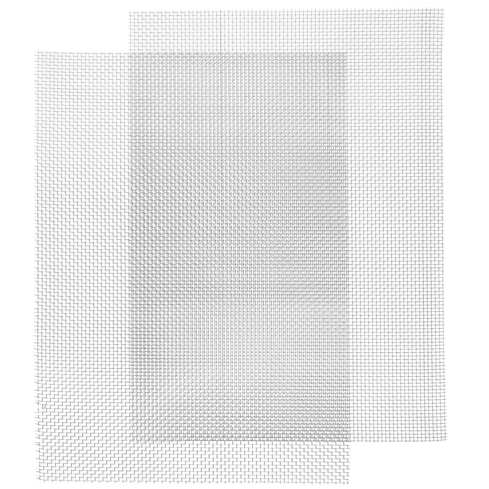 2Pcs Stainless Steel Mesh Screen No Rust Wonderful Workmanship Suitable Different Occasions Stainless Steel Wire Mesh
