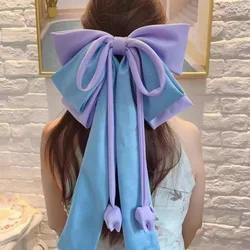 Handmade Hair Clip with Large Pink Bow for Sweetness and Elegance New 2025 Accessories Girls Hairband Gift