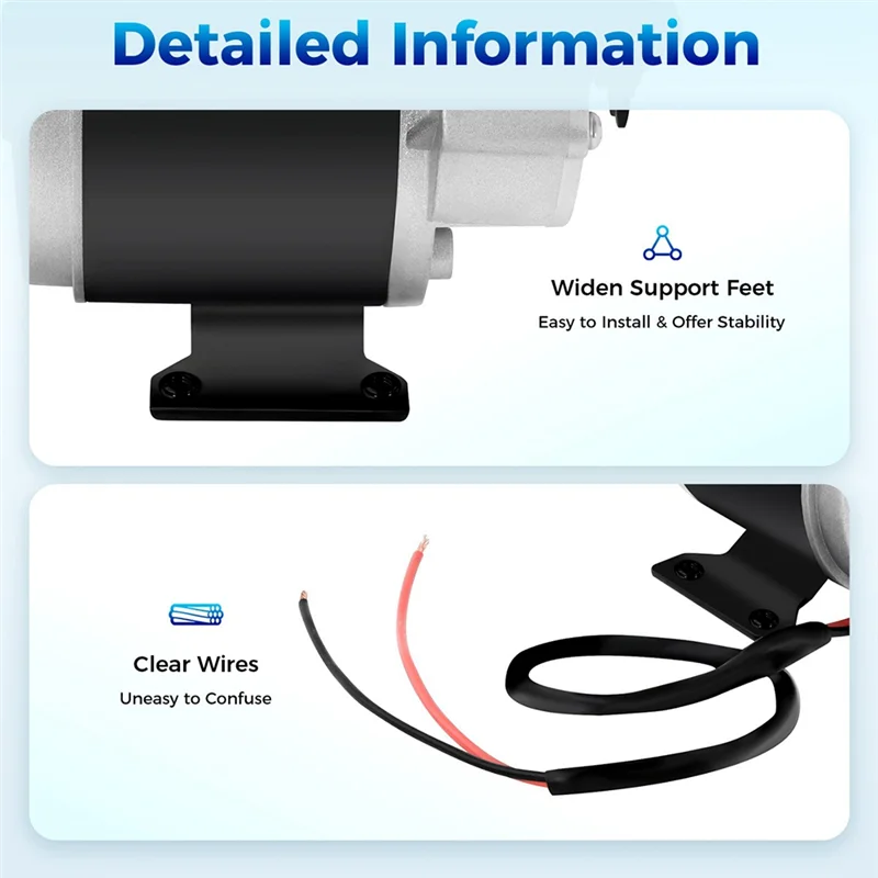 Moteur électrique de réduction AB61-Gear 24V 250W avec pignon à 9 dents pour Scooters Ebike et Mini vélos
