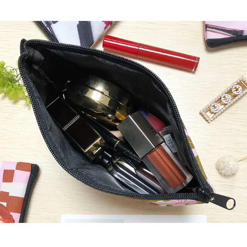 Estuche de cosméticos The Vampire Diaries para mujer, bolsa de maquillaje, bolsas de almacenamiento de lápiz labial TVD, bolsa Harajuku con cremallera, lindas bolsas de aseo