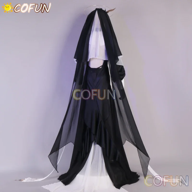 COFUN Arknights Whisperain Ladies Nun Dress Cosplay Costume Cos Game Anime Party Uniform Hallowen Play Role Clothes Clothing