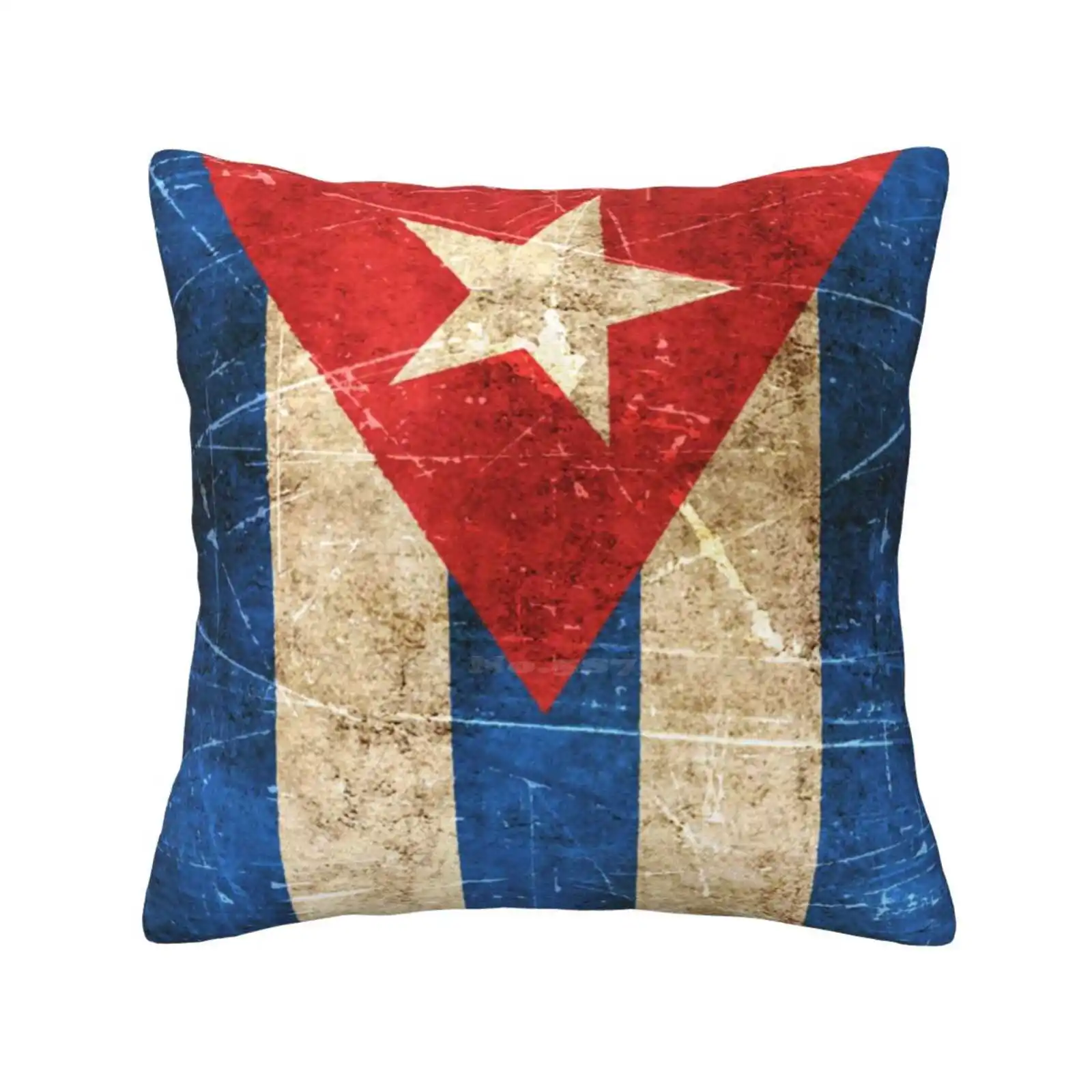 

Vintage Aged And Scratched Cuban Flag Throw Cushion Pillow Cover Flag Of Cuba Scratched Cuban Flag Aged Cuban Flag Vintage