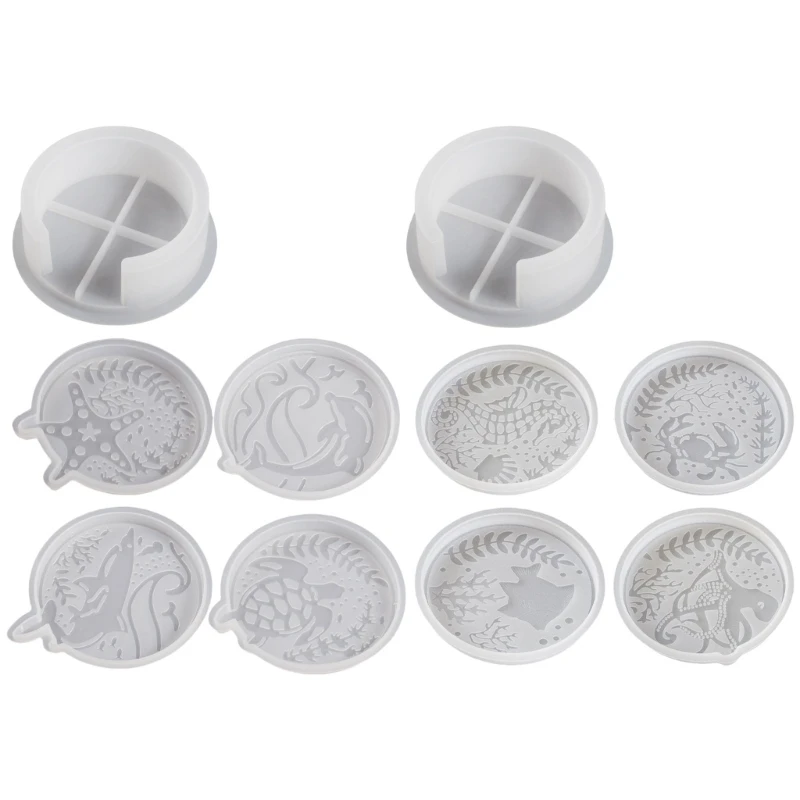 Silicone Moulds Crafting Molds Silicone Coasters Moulds Round Cup Pad Mold
