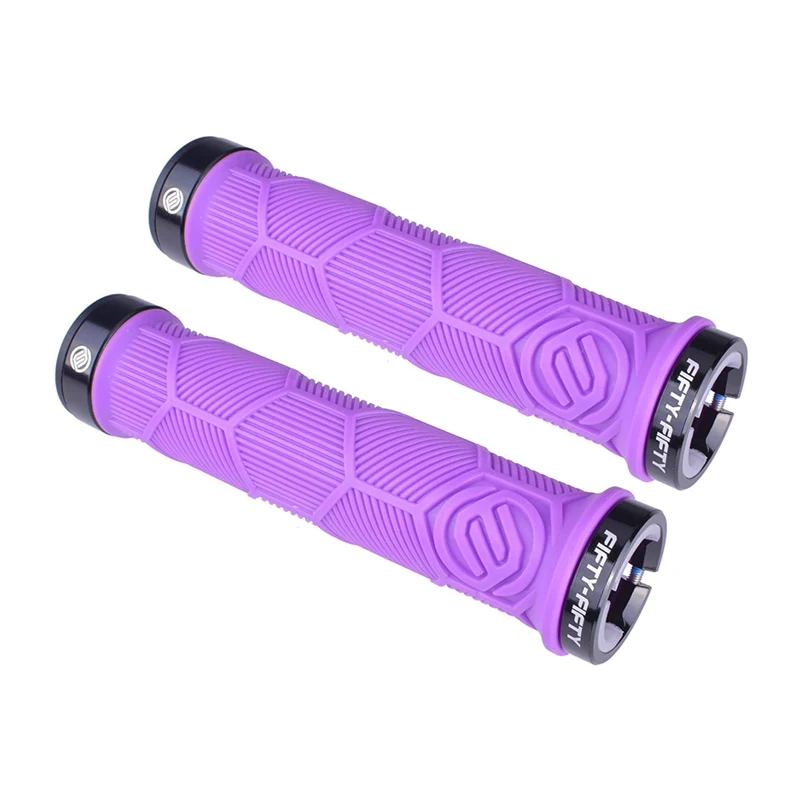 FIFTY-FIFTY BMX MTB Bicycle Grips Anti-Skid Rubber XC DH AM Bike Handlebar Grips Mountain Bike Handle Bar Grip Enduro