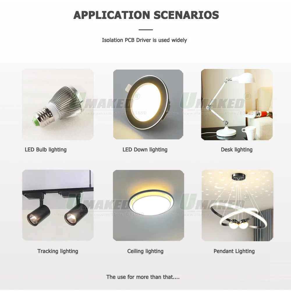 Imagem -06 - Dimmable Transformador de Iluminação Pmw Led Driver Pcb Board Controlador ic sem Cintilação Faça Você Mesmo 300ma 715w 1524w 2536w