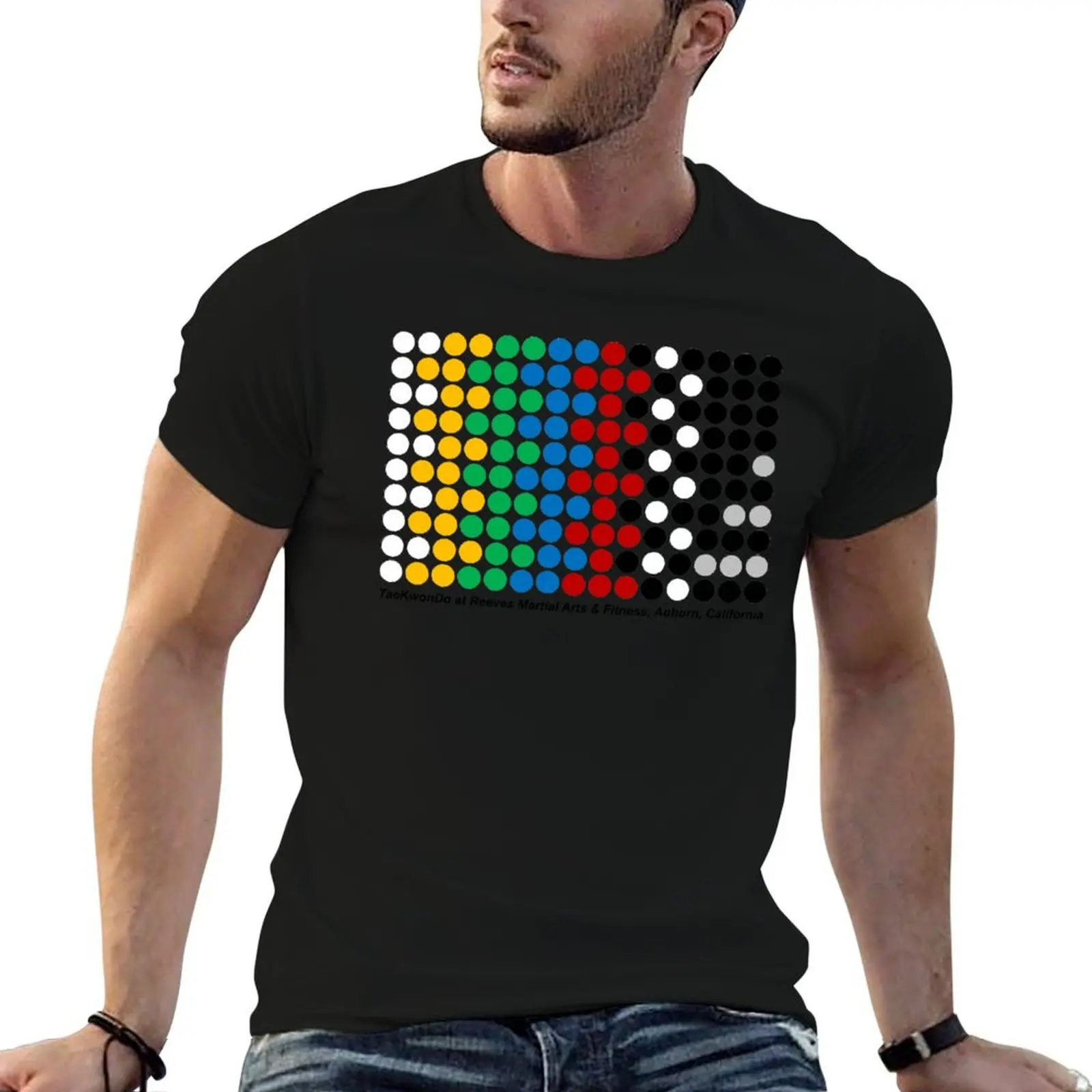T-shirt en coton pour hommes, T-shirt de Taekwondo, esprit indomptable et persévérant, pack de t-shirts de créateur pour hommes