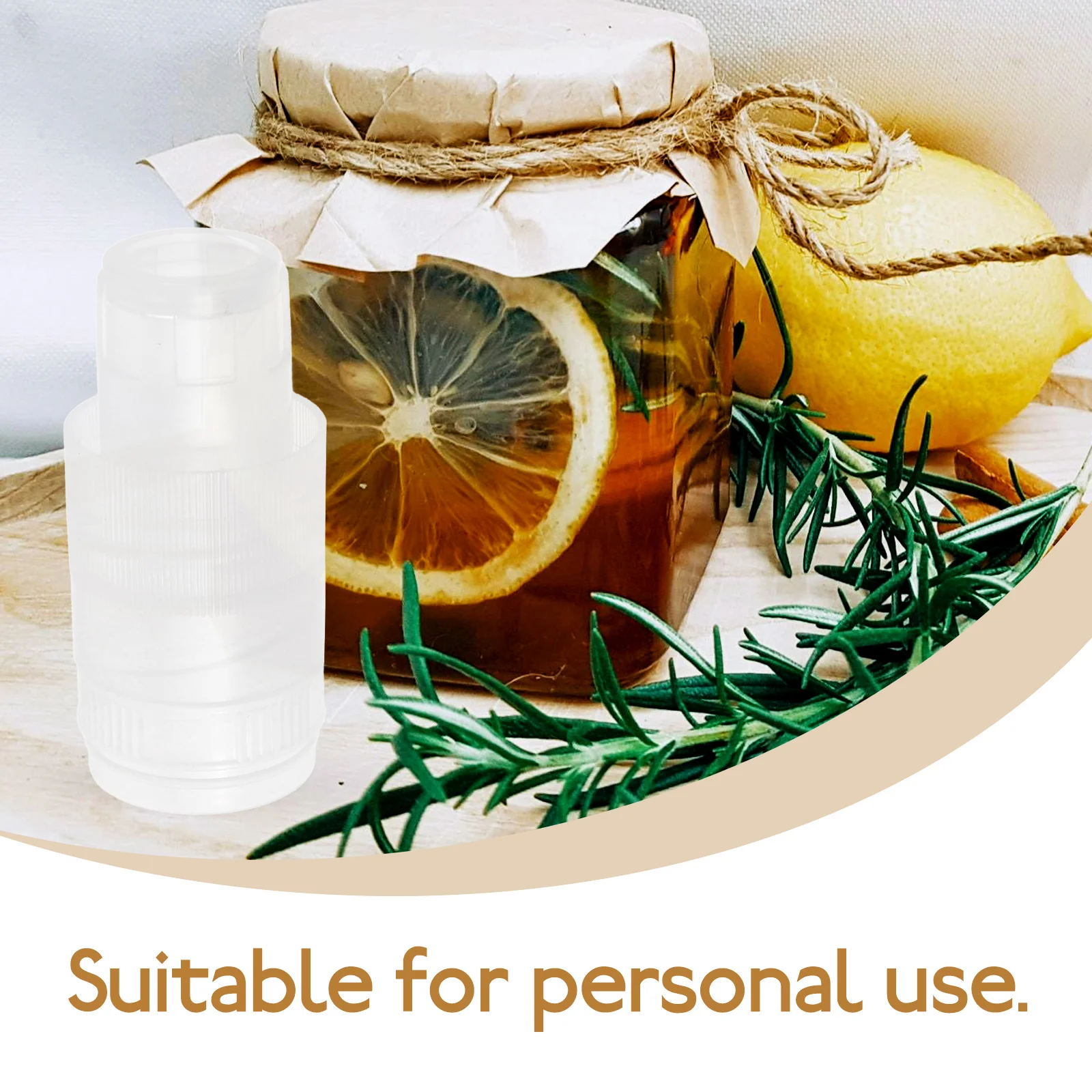 

2Sets Honey Bottle Lids Plastic Separable Screw Caps Glass Sealed Jar Covers for Honey Jam Sauce Storage Convenient Bottle Lids