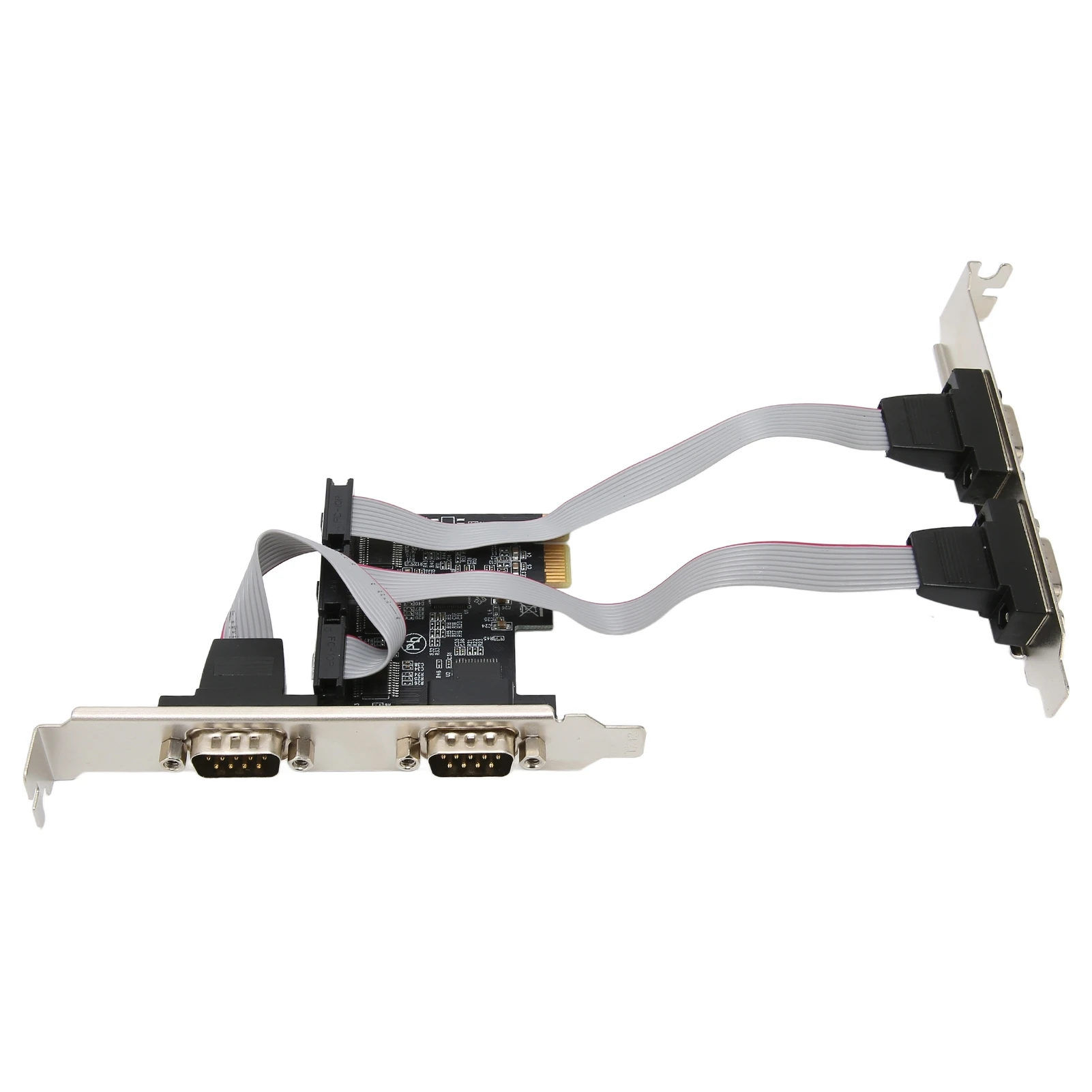 PCIE Expansion Card PCI Express X1 to Interface 4 RS232 Serial Ports Wide Applications Adapter Card