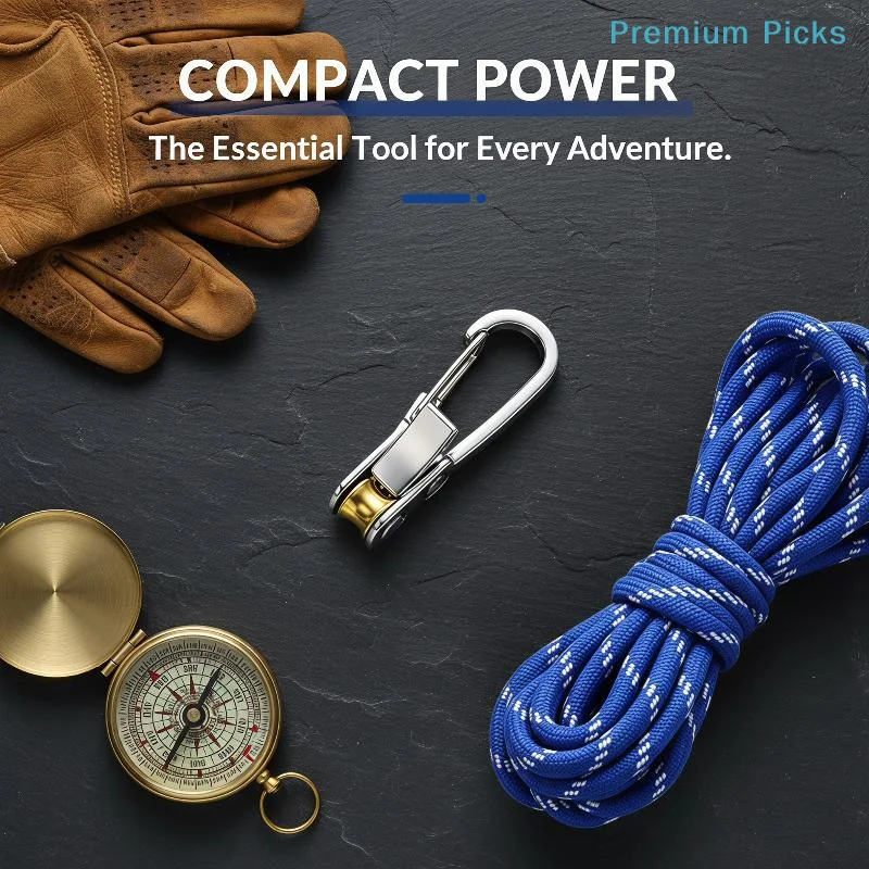 portableRoller Tensioner Equipped Rope Tying Tool with Retractable Buckle Long Lasting for Household Moving Cargo Bundling
