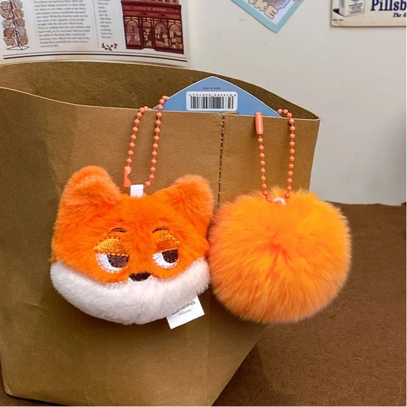 Disney véritable Zootopia 2 Judy Hopps Nick Wilde sac à dos pendentif en peluche jouet mignon poupée sac porte-clés cadeau de noël pour enfants