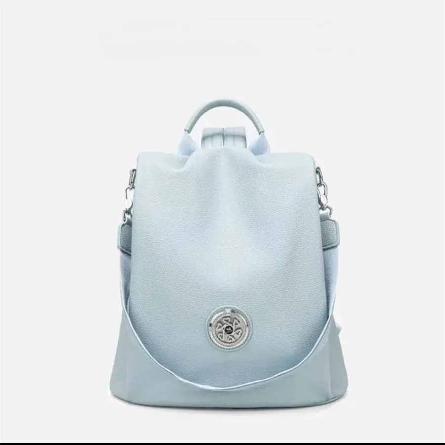 

The new seasonal series of shoulder bags haze blue new fashion leisure ladies backpack large capacity