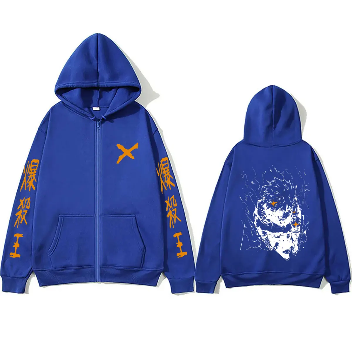 Anime My Hero Academia Bakugou Katsuki Merch Reißverschluss-Hoodie für Männer und Frauen, Cartoon-Mode-Hoodies, lässige Herrenjacke mit Reißverschluss – Detail 5