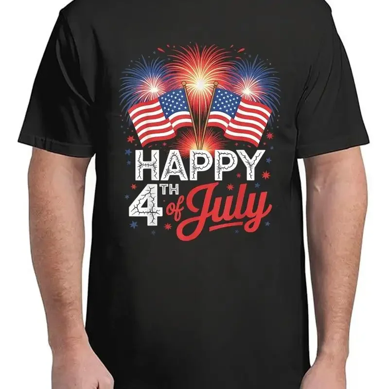 

Us Flag 4Th Of July Happy T Shirt Classic Adult S 4Xl