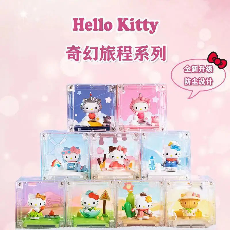 

Подлинная новая глухая коробка Sanrio Hello Kitty, серия Fantasy Journey, микрокоробка, глухая коробка, фигурка, настольные украшения, подарок на день рождения для девочек