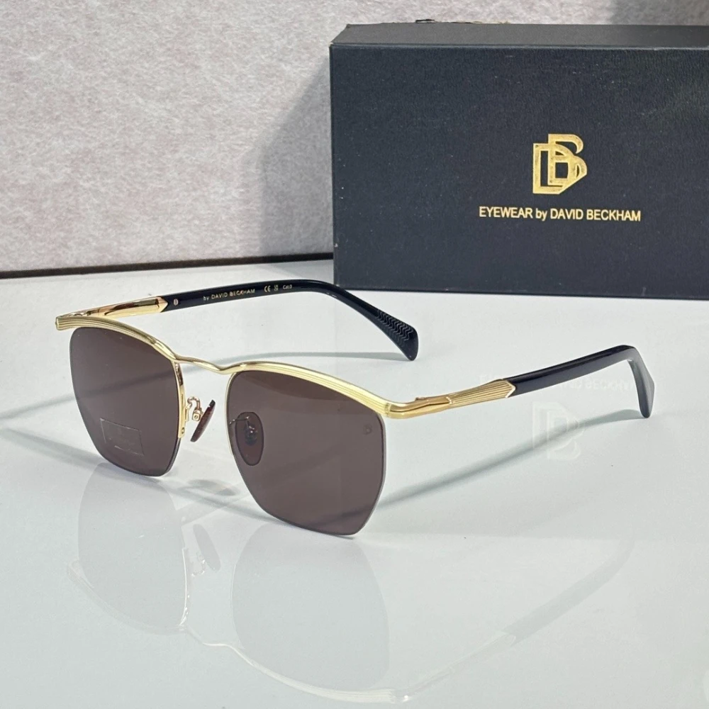 Luxury Brand DB1225S Retro Polygon Sunglasses UV400 Metal Frame Geometric Square Lens Fashion Sun Glasses Unisex Outdoor Eyewear