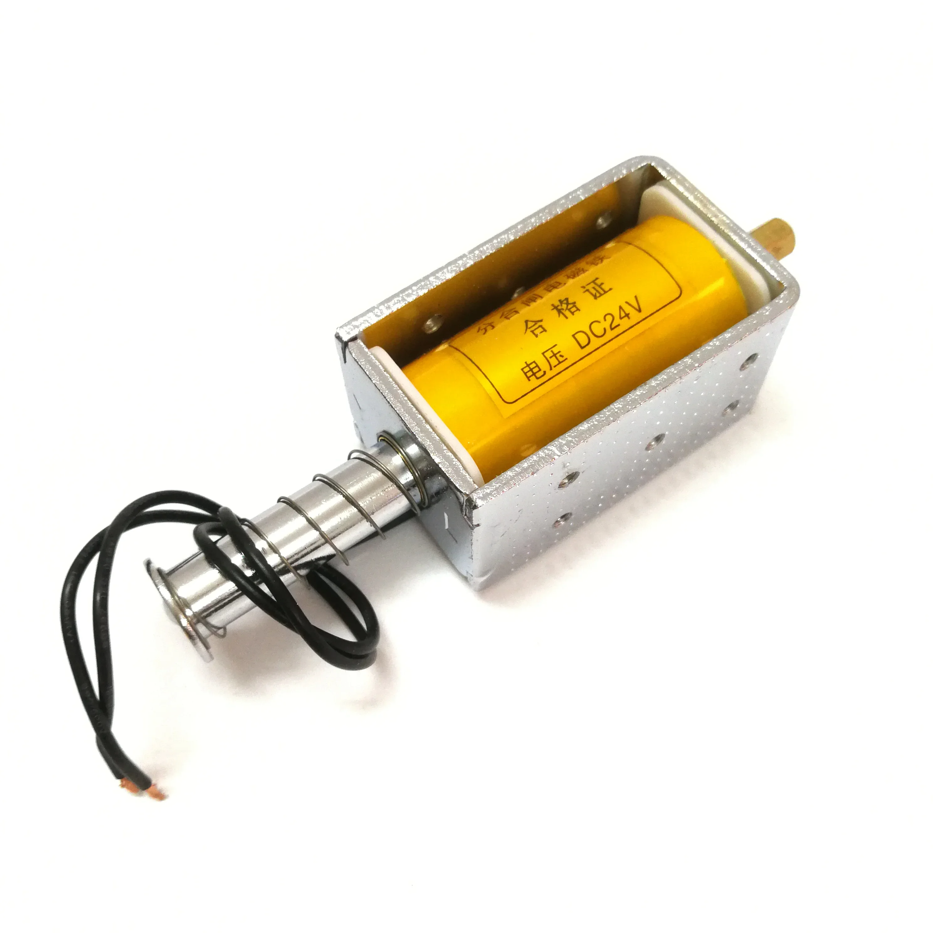 Electromagnet push-pull type long stroke 35mm large thrust 12v DC 24V small AC AC220V strong