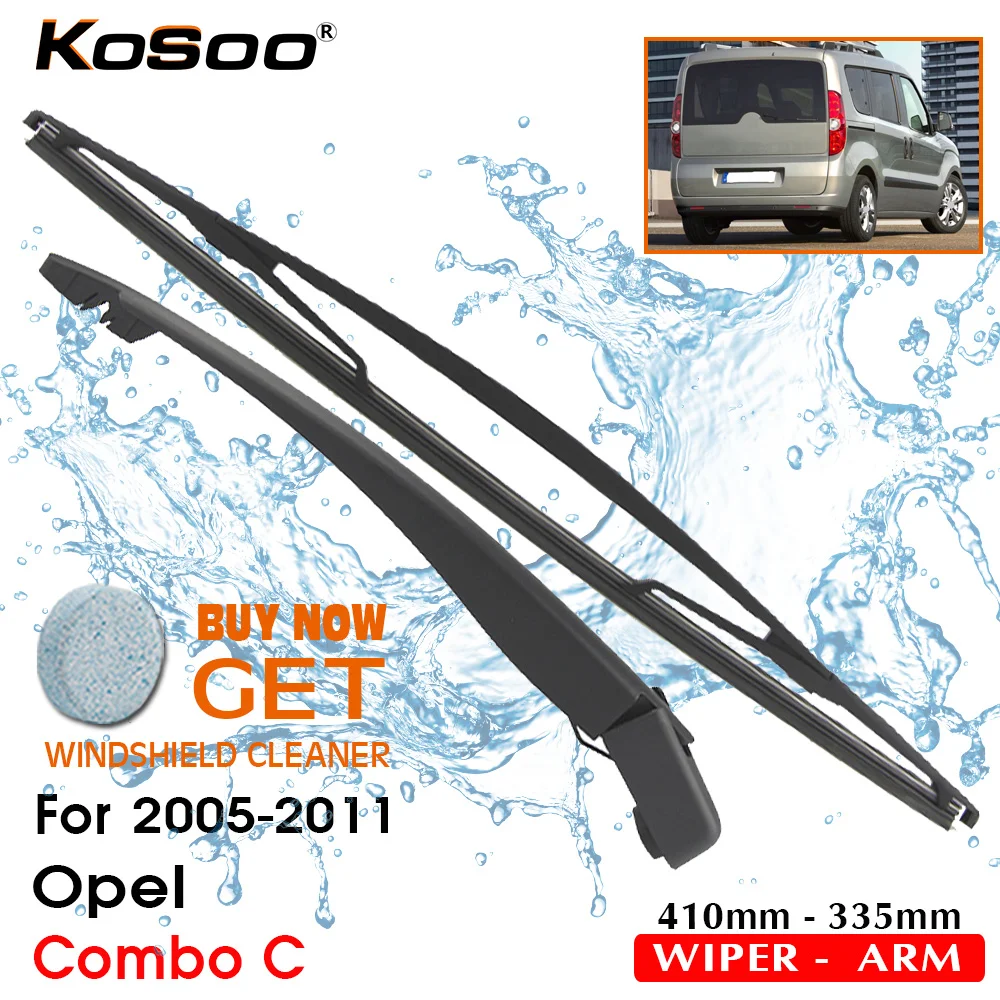 Auto Rear Wiper Blade For OPEL Combo C ,410mm 2005-2011 Rear Window Windshield Wiper Blades Arm,Car Styling Accessories