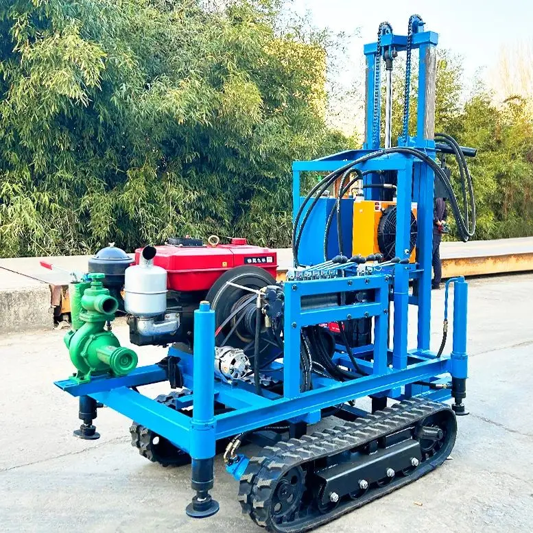 

Индивидуальная портативная дизельная гидравлическая буровая установка 100м 150м 180м, высококачественная, высокоэффективная, на колесном или гусеничном ходу