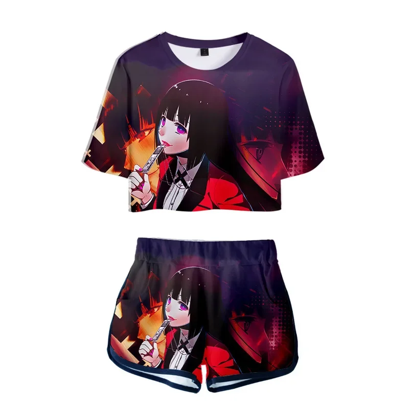 2 Stuks Zomer Casual Kids Jongens Meisjes 3d Print T-Shirt Shorts Sets Sportkleding Japan Anime Cosplay Kostuum C29m237