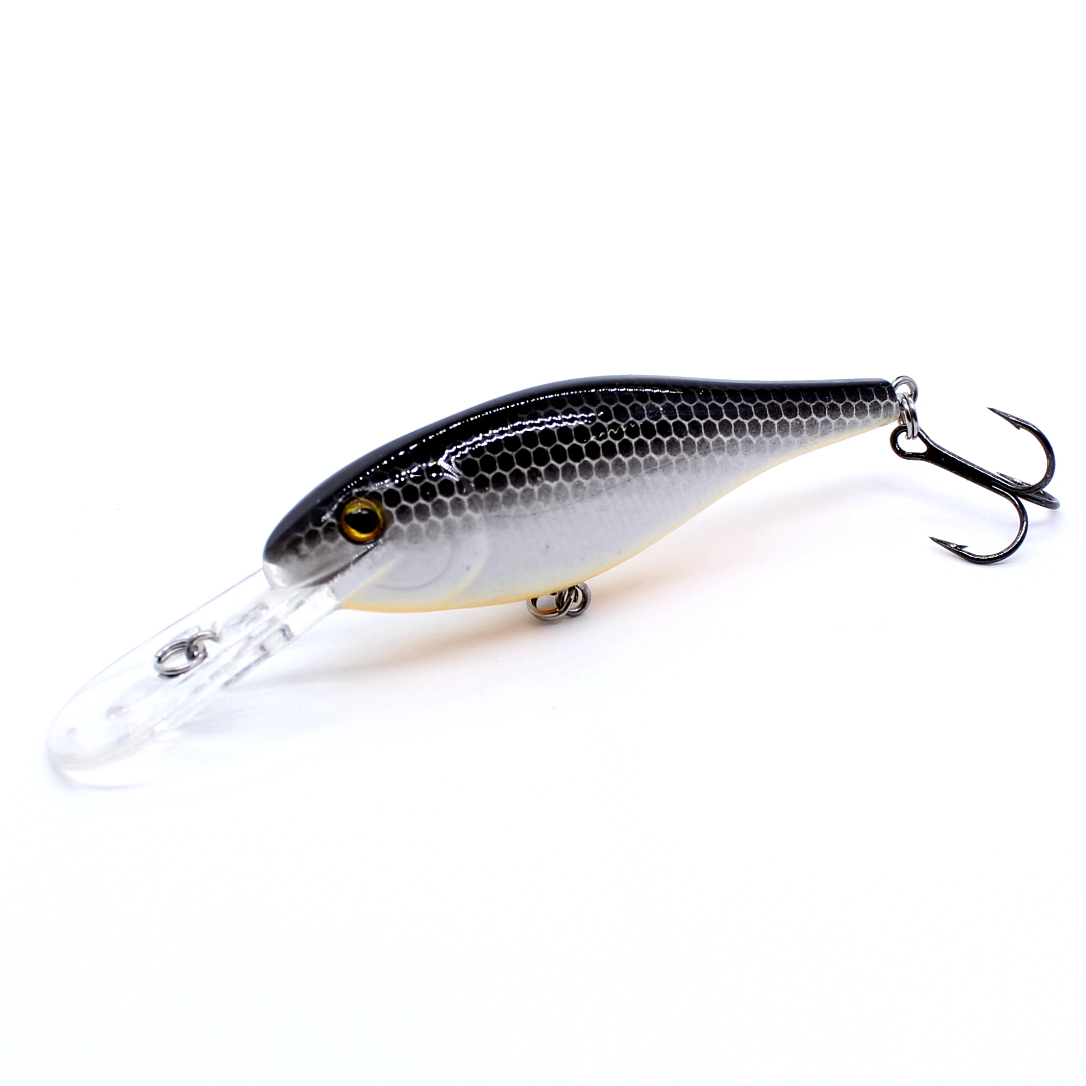 AOCLU Crankbait Wobblers 70mm 8.7g Floating Shad Hard Bait Minnow Diving Depth 1.5-3.3m Fishing Lure VMC Hook Tackle Quality