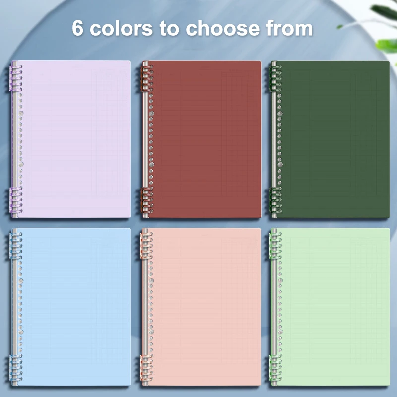 1Set Vocabulary Notebook Loose-Leaf Word Book With Memory Curve Planner Self-discipline Agenda Students Stationery Gifts