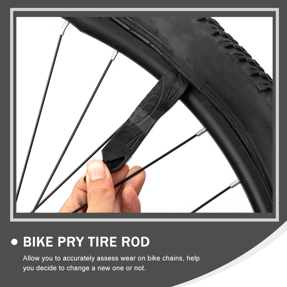 Bike Buckle Plier Plastic Pry Tire Rod Black Multifunctional Bike Repair Tool Quick Disassembly Joining Links Durable Easy Use