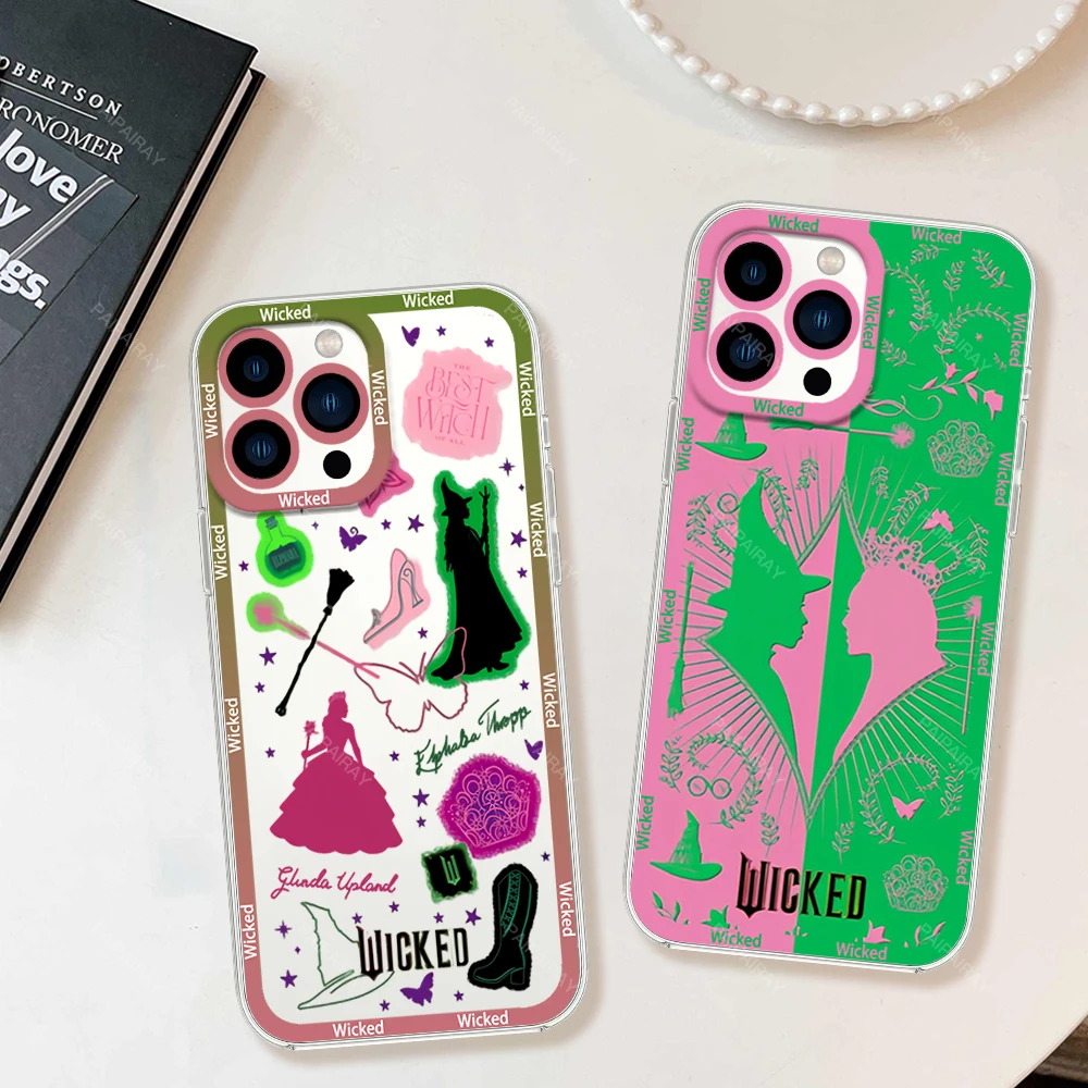 W-Wicked Part One Movie G-Glinda Phone Case for Samsung Galaxy S25 S24 S23 S22 S21 S20 FE Ultra Plus 4G 5G Luxury Gradient Matte