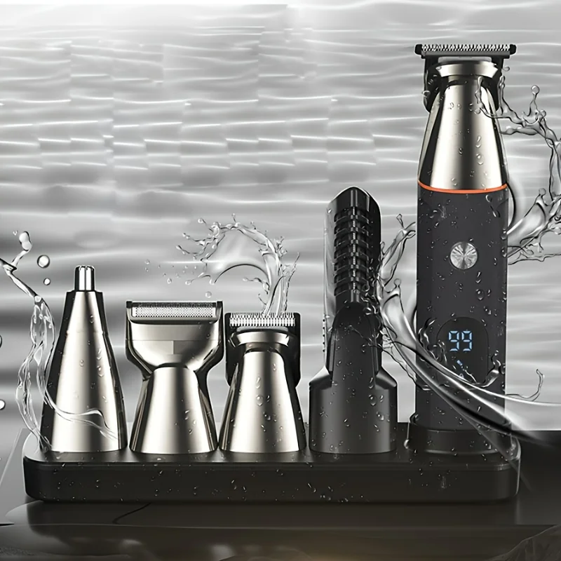 Beard Trimmer For Men Hair Clippers Body Mustache Nose Groomer Cordless Precision 5 In 1 Grooming Kit Waterproof US
