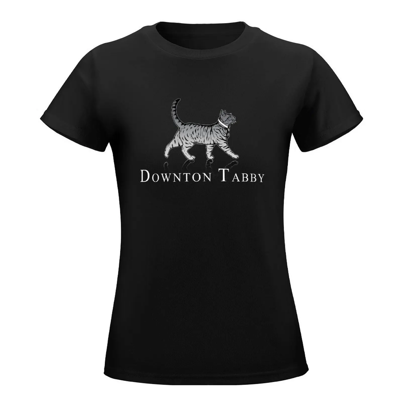 Downton Tabby T-Shirt lady clothes summer tops hippie clothes Women's tops