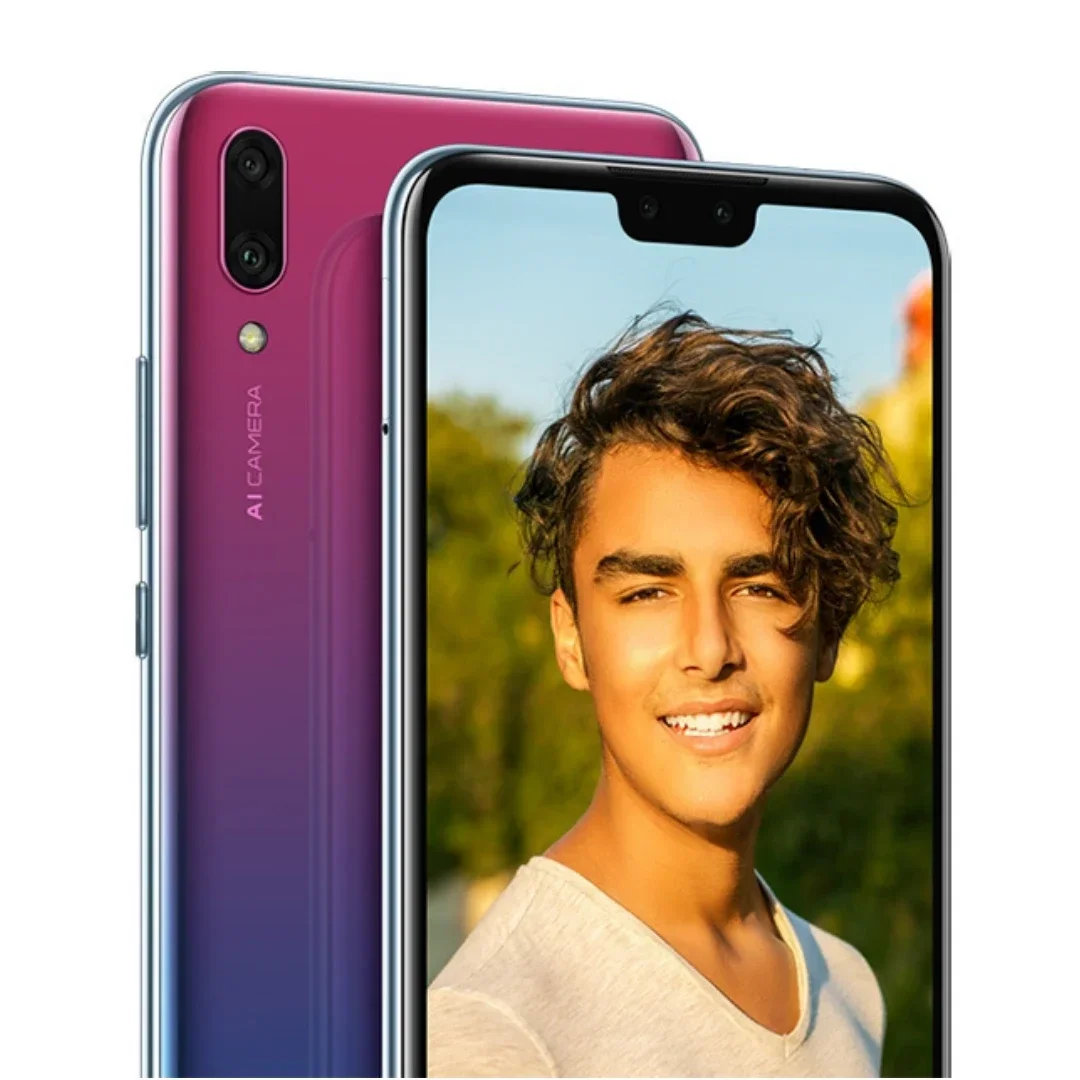 البرامج الثابتة Gobal هواوي Y9 2019 الذكية أندرويد، 6.5 بوصة، 4 جيجابايت + 64 جيجابايت ROM، متجر جوجل بلاي، شريحة مزدوجة، 4000 مللي أمبير في الساعة، هاتف مستعمل غير مقفول #2