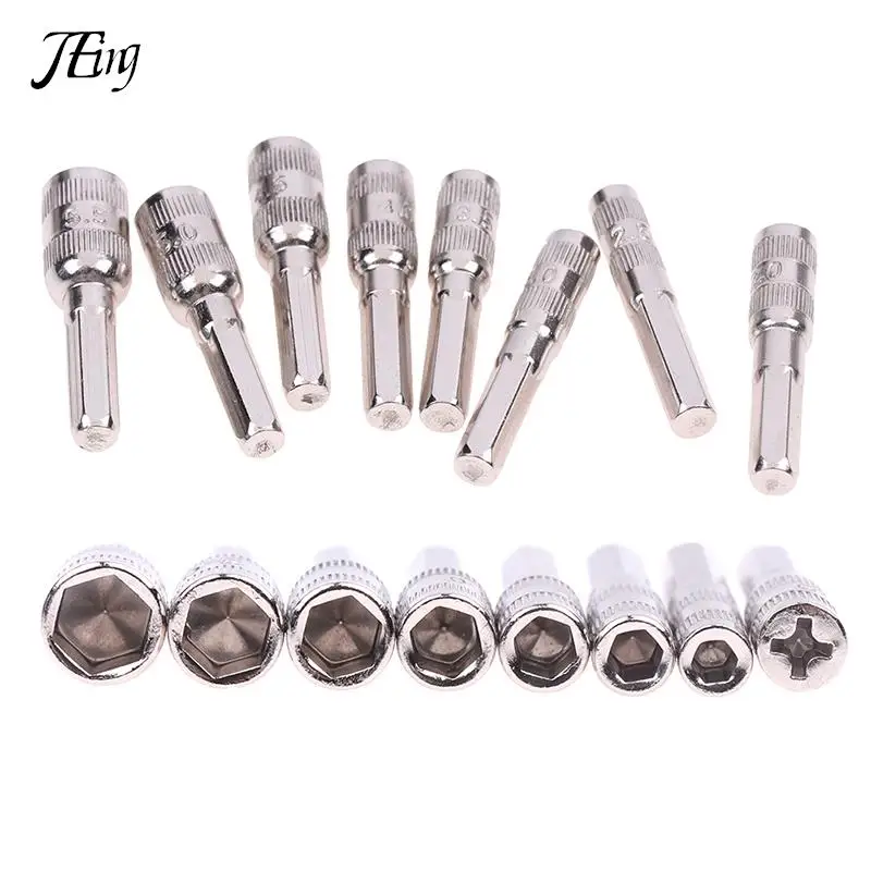 6/8Pcs Hex Socket M2.5/3/3.5/4/4.5/5/5.5 PH2 Hexagon Shank Nut Driver Part For Car Repairing