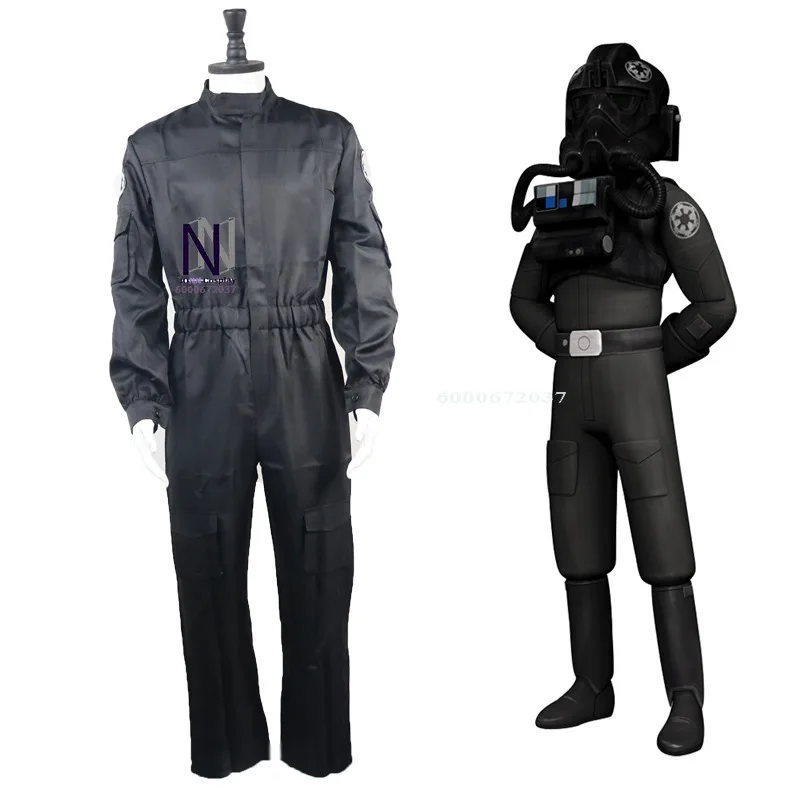 

2021 Imperial Tie Fighter Pilot Jumpsuit - Full Set Cosplay Uniform, Free Shipping