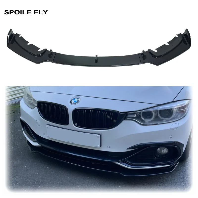 

2013-2019 3 шт. для BMW 4 серии Gran Coupe F32 F36 SE Sport: передний бампер, диффузор, сплиттеры, глянцевый черный ABS
