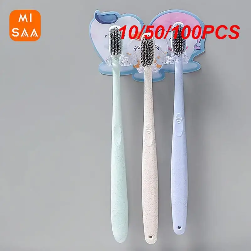 10/50/100PCS Drain Shelf Durable Multi Slot Design Abs Bathroom Accessories New Toothbrush Holder Waterproof Good Performance