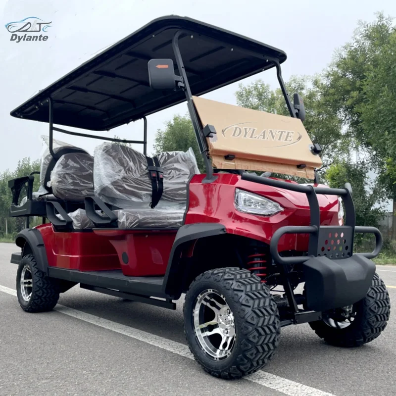 China Made Street Legal Golf Cart Off Road Four Wheel Golf Cart Utility Vehicle Lithium Battery 14 Inch Wheel Off Road Vehicle