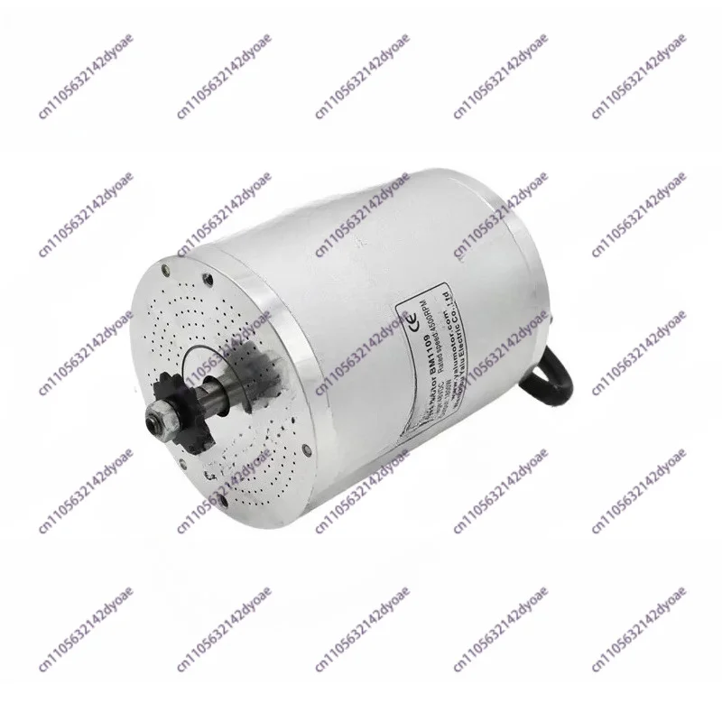 BLDC T8F Sprocket MY1020 60V 72V Brushless High Speed Motor 3000W Electric ATV Electric Scooter High Power Motor