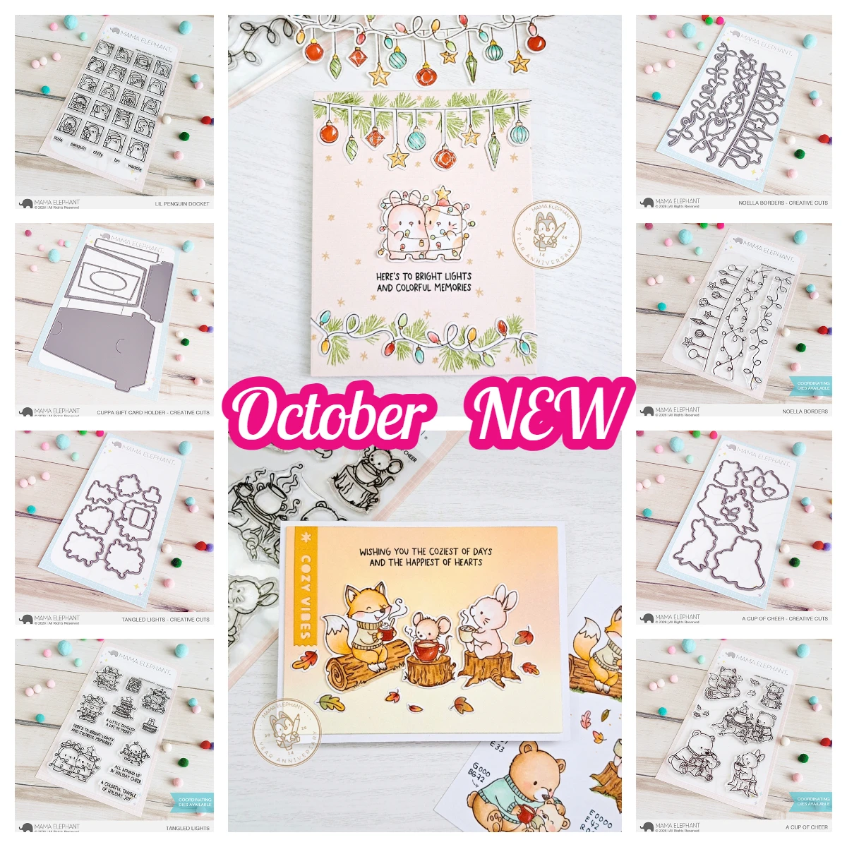 Penguin Pals 2026 Metal Cutting Dies Clear Stamps for DIY Holiday and Birthday Card Scrapbooking Decoration