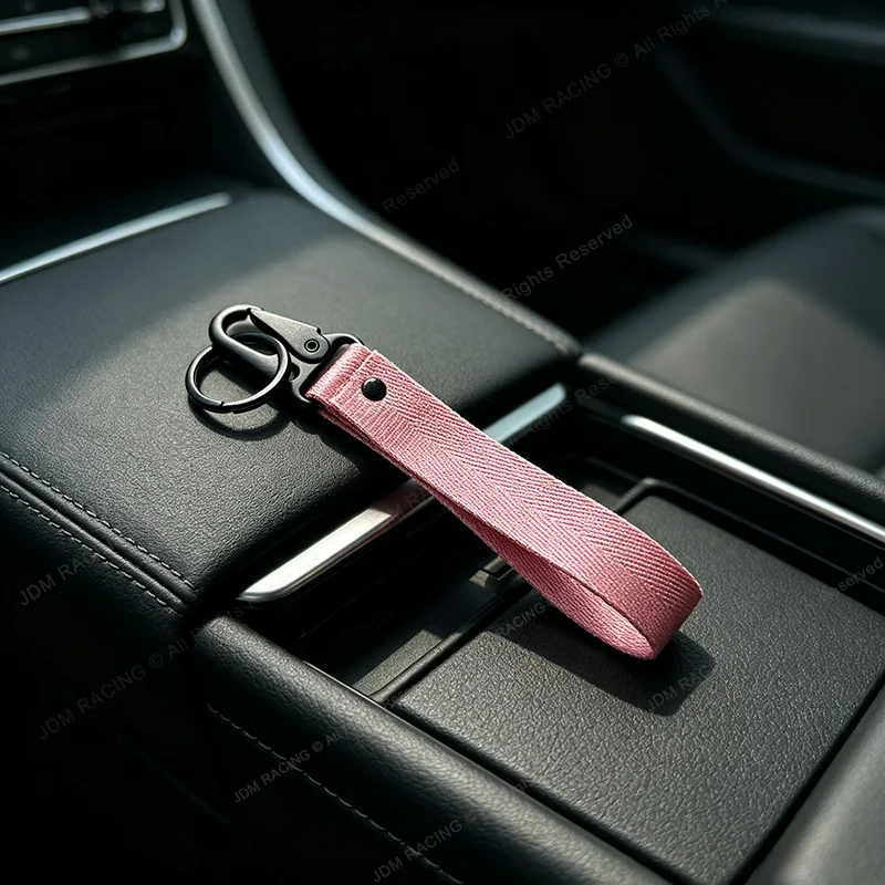 Mode Einfarbig Band Schlüsselbund Lanyard Business Geschenk Schlüssel Kette Männer Frauen Auto Schlüssel Strap Taille Brieftasche Schlüsselanhänger Schlüsselanhänger – Detail 5