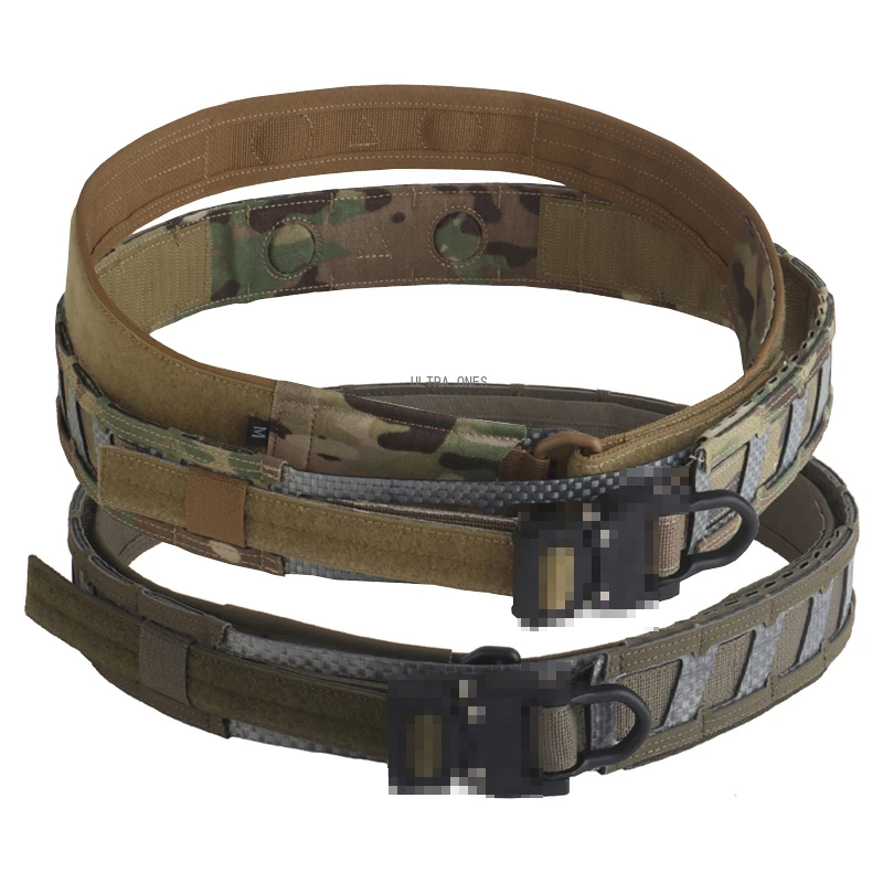 Ceinture de combat Airsoft style Agilit, ceinture tactique d'entraînement CS pour l'extérieur, système MOLLE, ceinture magnétique 2 en 1, équipement de chasse