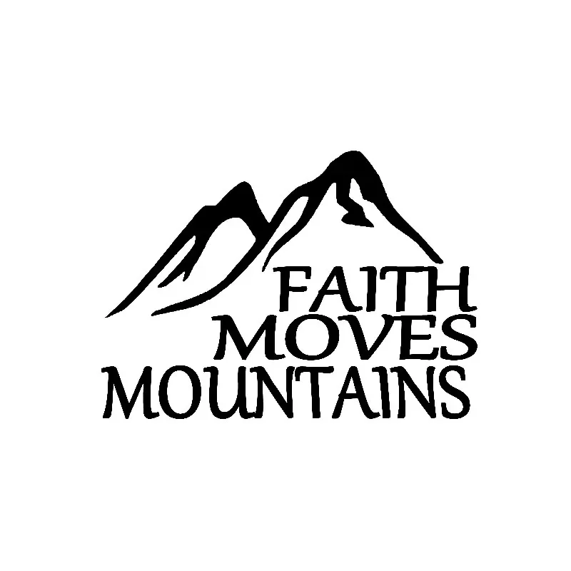 JPCT Faith Sports Mountain Stickers are used for waterproof vinyl stickers on buses, walls, and bumpers, measuring 14.5 * 10.2CM