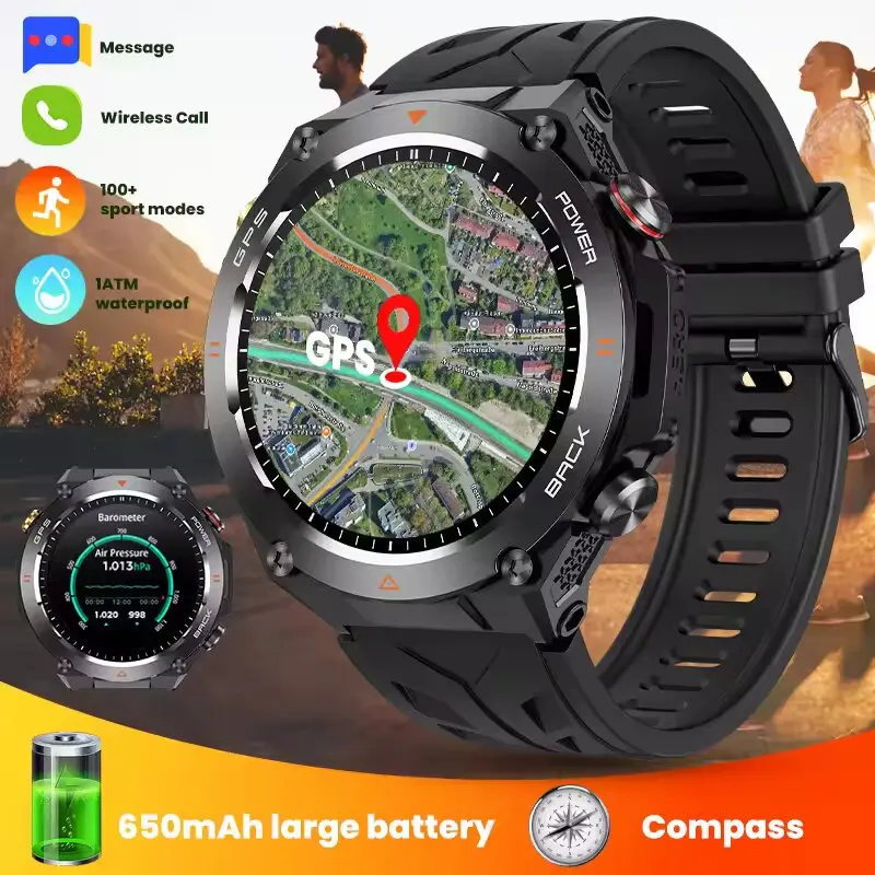 New For Huawei Watch GT5 Max Smart Watch HD AMOLED Screen NFC GPS Tracker Bluetooth Call Health Waterproof Smartwatch Men Women