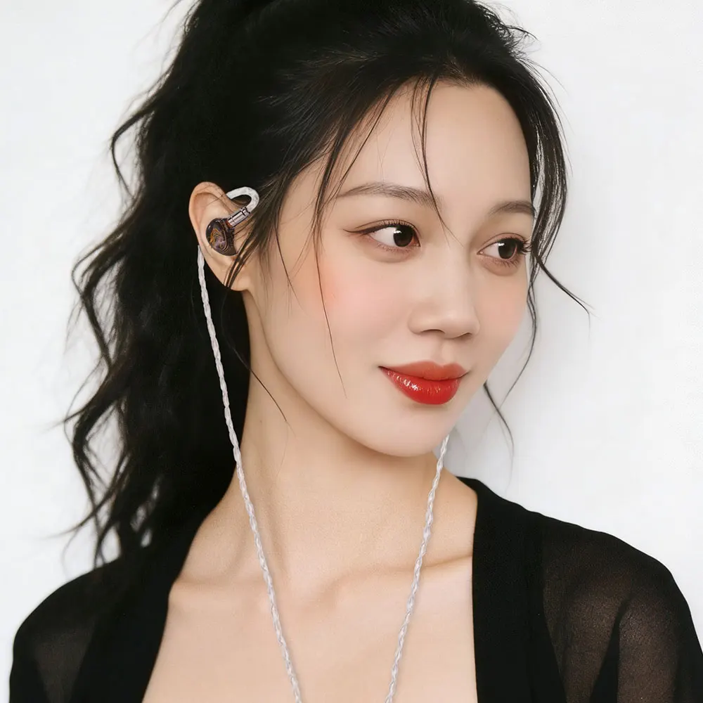 새로운 Celest PhoenixCall 2.0 헤드폰 2DD+2BA+2FPD 이어폰형 이어폰 하이브리드 IEM(3.5mm 4.4mm 이어버드 플러그 헤드셋 케…