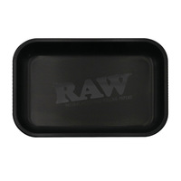 Matte Black Metal Cigarette Rolling Tray Tin Plated Container Cigar Cmoking Accessories Storage Tray