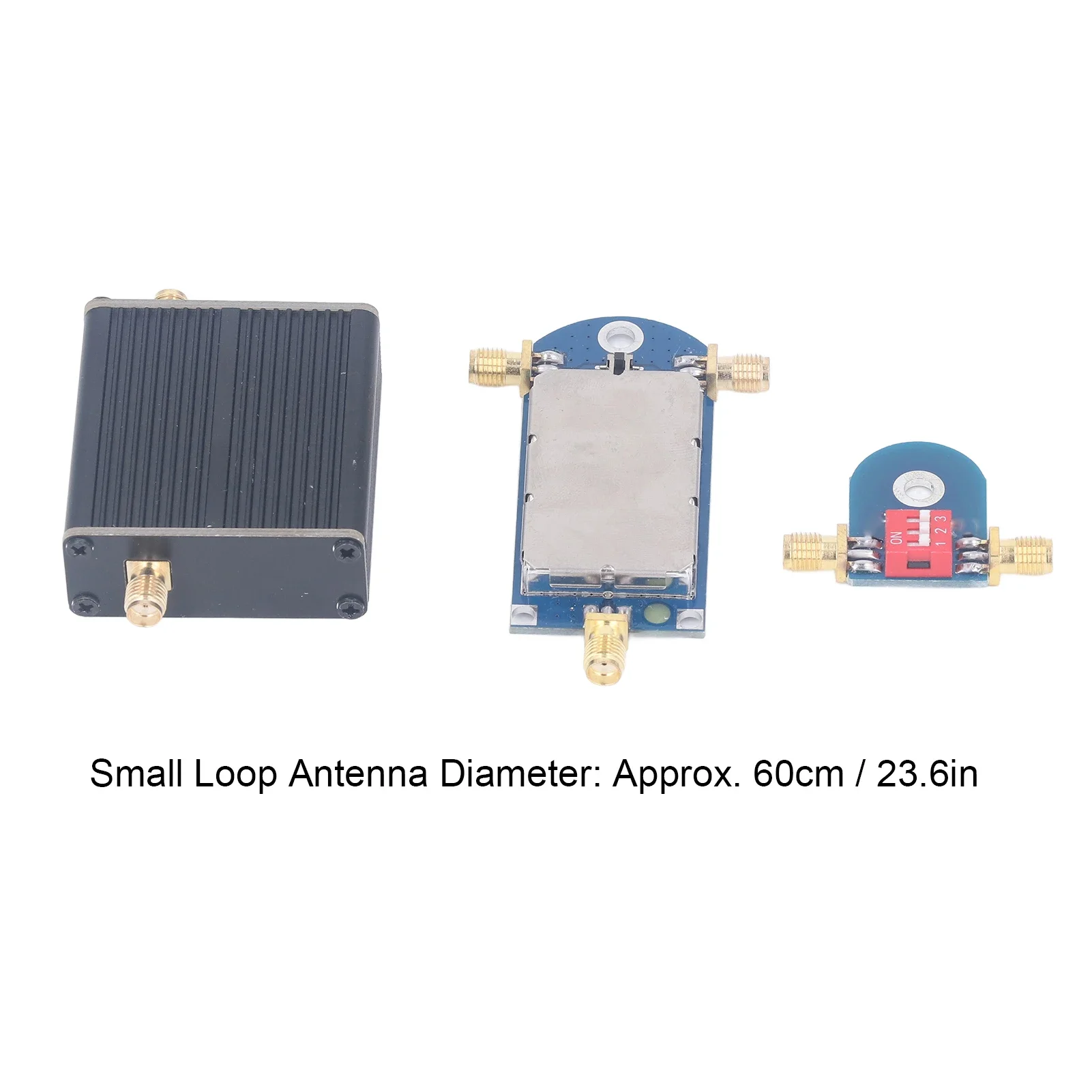 Active Loop Antenna Kit 9‑12V Active Loop Antenna Small Loop 50K‑500MHz 17dB Full Band Active Loop Wideband Receive Antenna