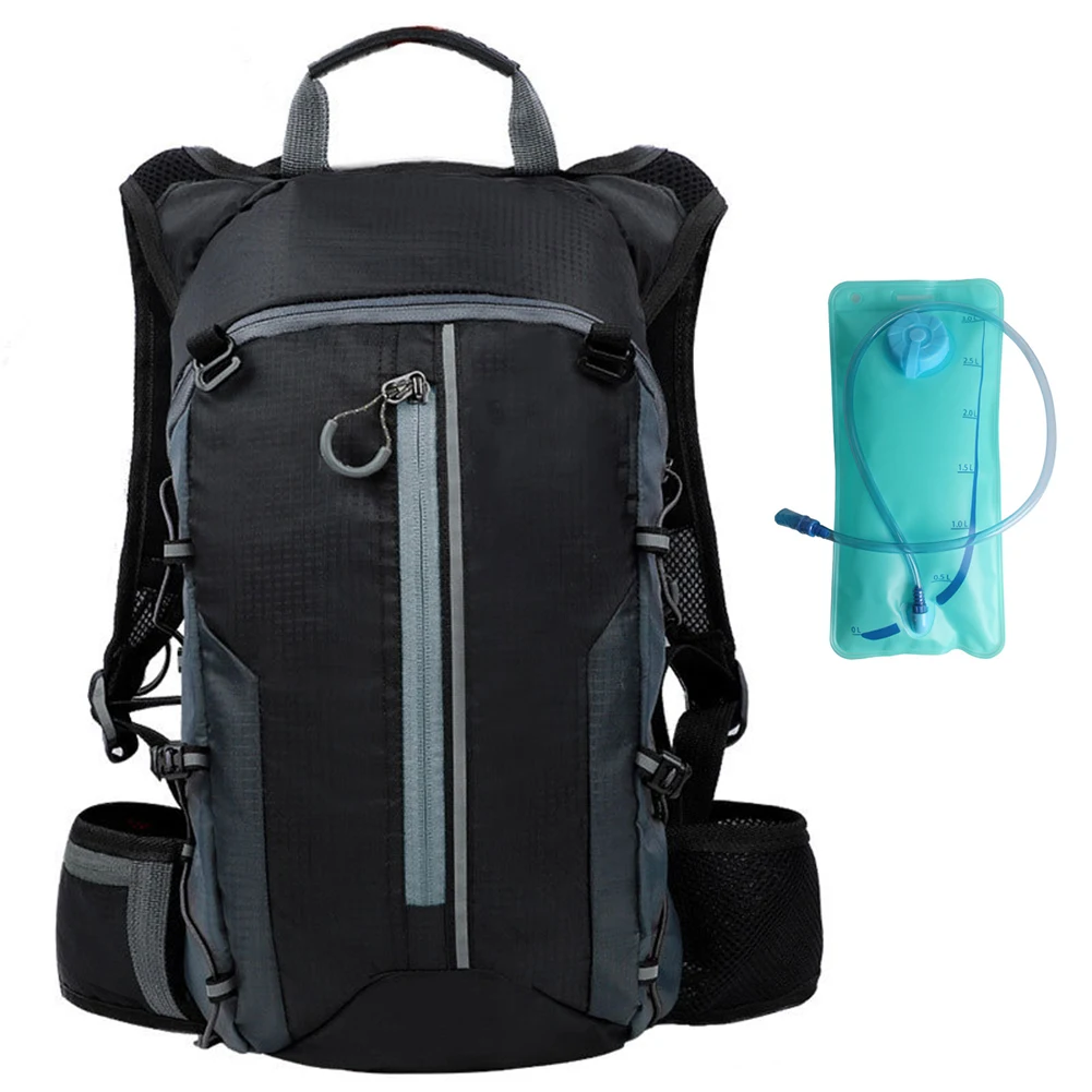 

Sports cycling backpack 10L with 3L water bag breathable mesh ventilation lightweight waterproof nylon material