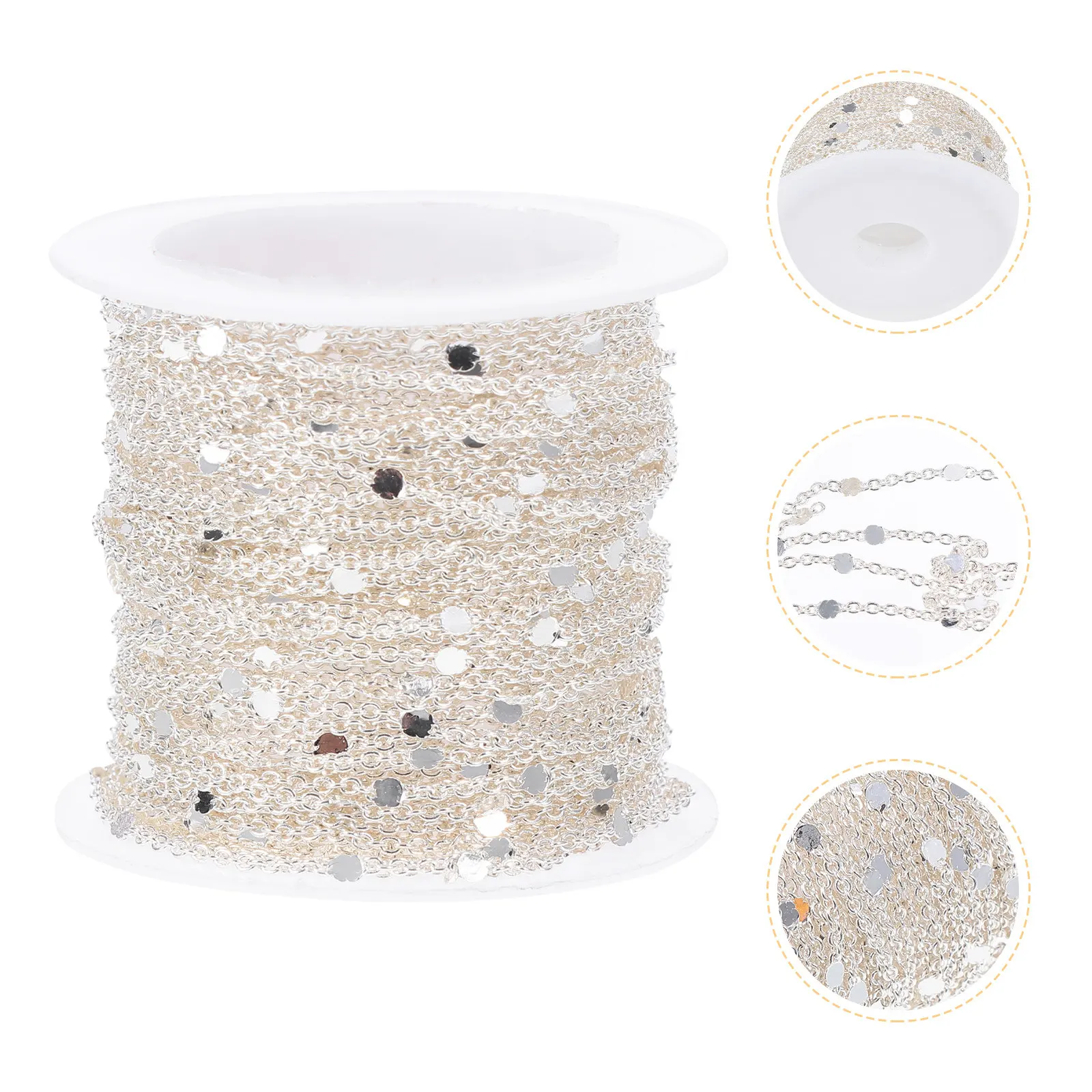 

Women DIY Chain Jewelry Making Chains Delicate Link High-Quality Material Smooth Surface Safe Jewelry Making Chains